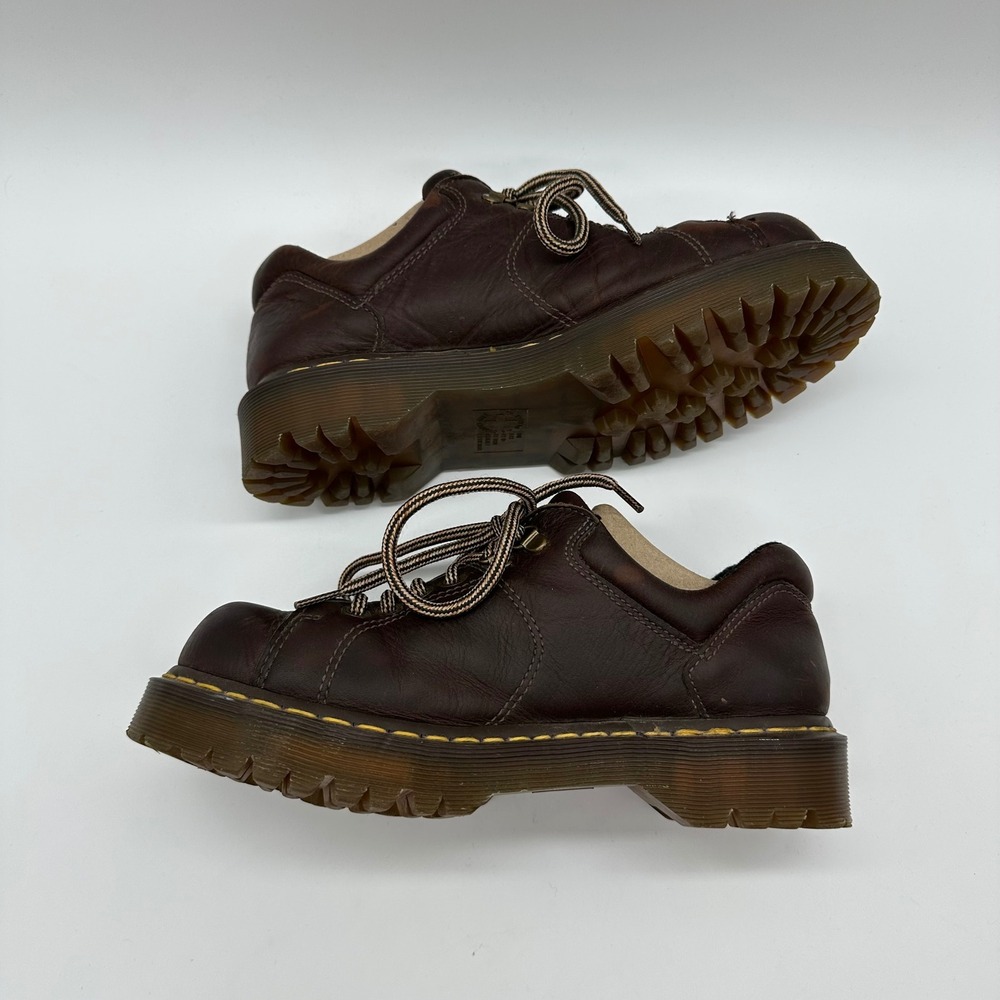Vintage Dr. Martens Doc 10940 Size M8 / W9 in Grizzly Chunky Brown Leather Y2K - Picture 5 of 11